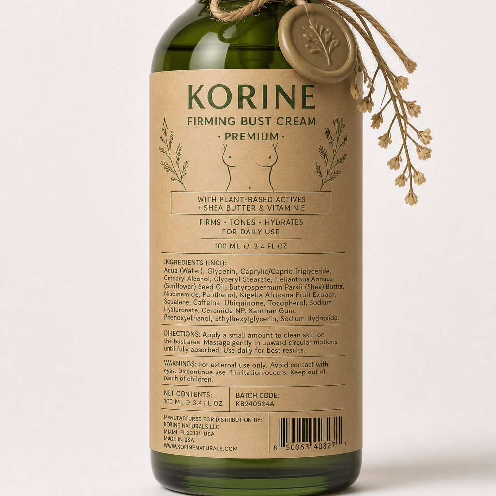 Firming Bust Cream - Label detail view