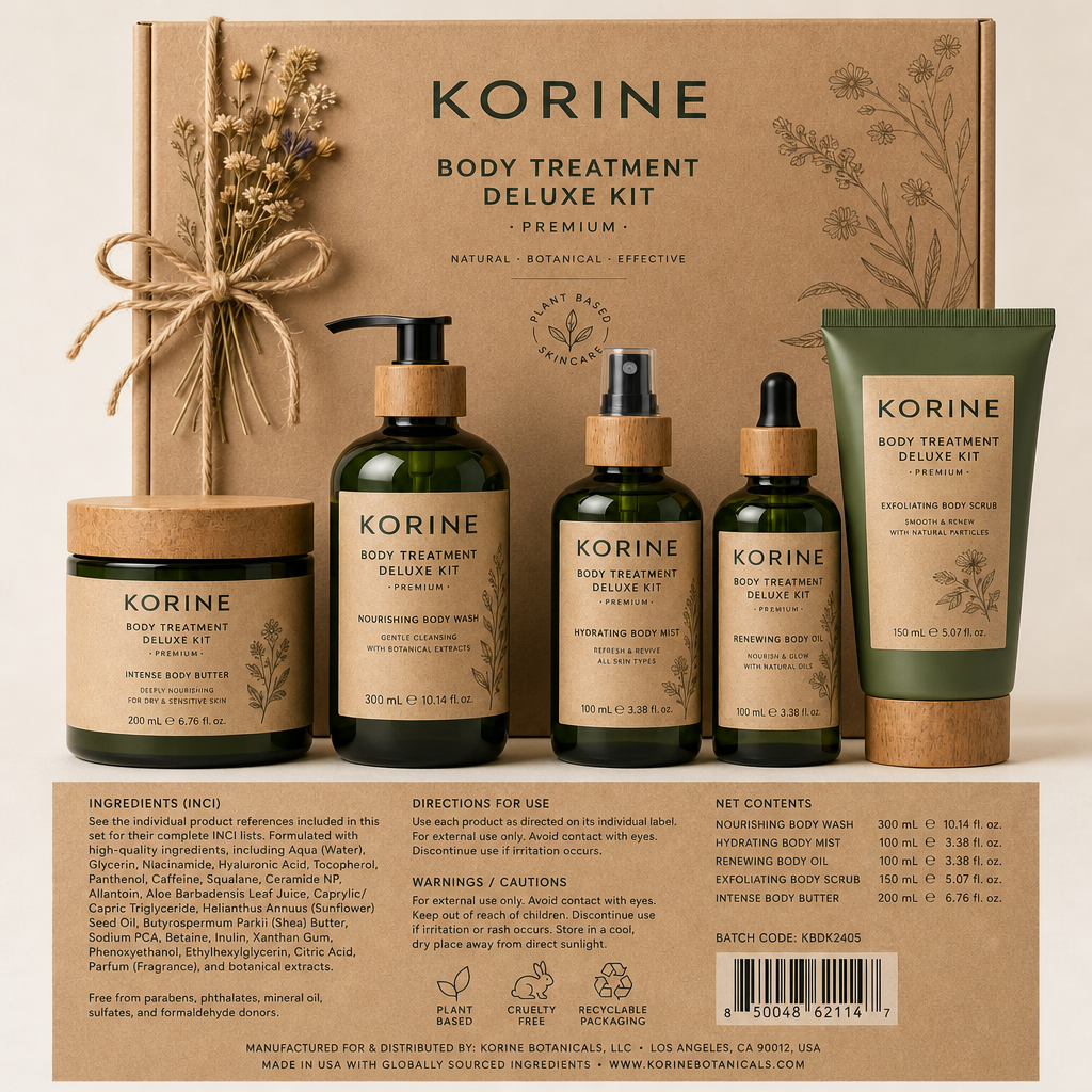 Body Treatment Deluxe Kit - Label detail view